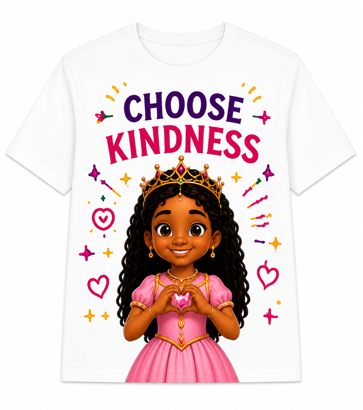 Think Positive, Choose Kindness™ T-Shirts
Inspired by The Daily Adventures of King Yosef & Queen Yarah